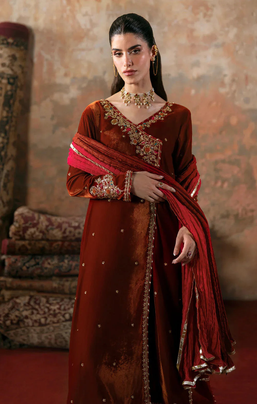 Maya | Viola Luxe Velvet 25 | MEHRI - Aqsa Fabrics