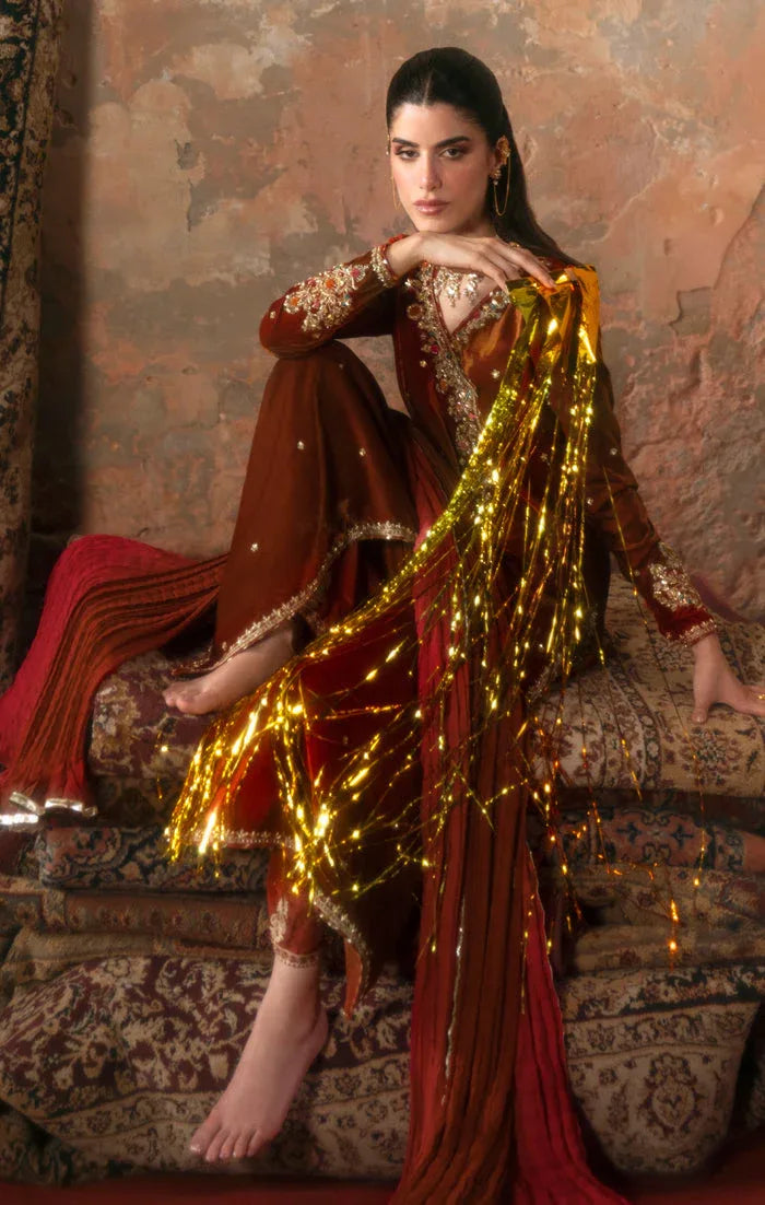 Maya | Viola Luxe Velvet 25 | MEHRI - Aqsa Fabrics