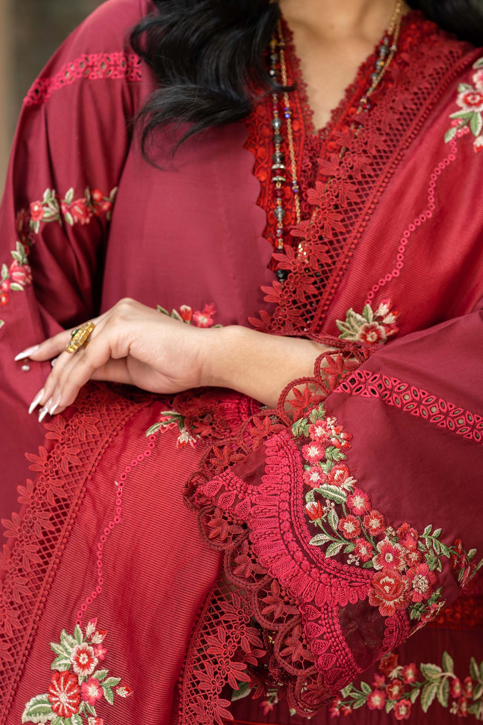 Maryam Hussain | Luxury Lawn 25 | Amal - Aqsa Fabrics