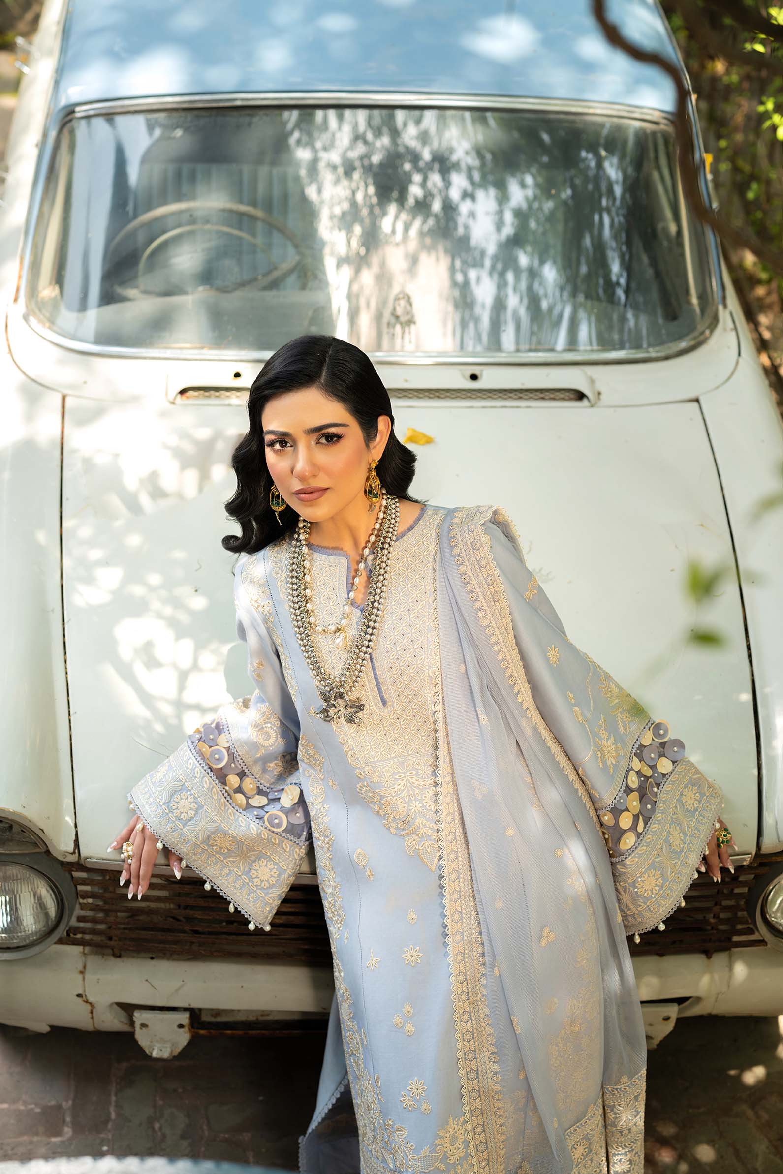 Maryam Hussain | Luxury Lawn 25 | Badal - Aqsa Fabrics