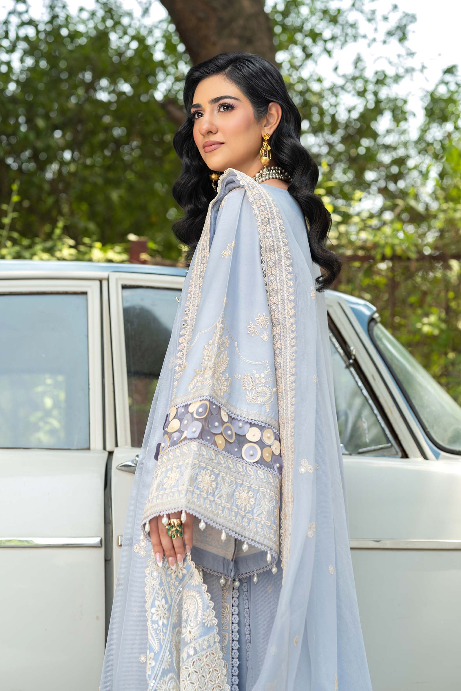 Maryam Hussain | Luxury Lawn 25 | Badal - Aqsa Fabrics