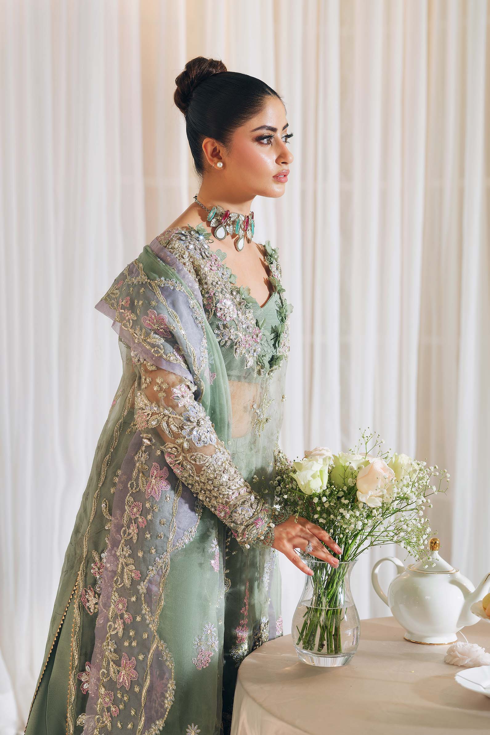 Maryam Hussain | Wedding Collection 25 | Janan - Aqsa Fabrics