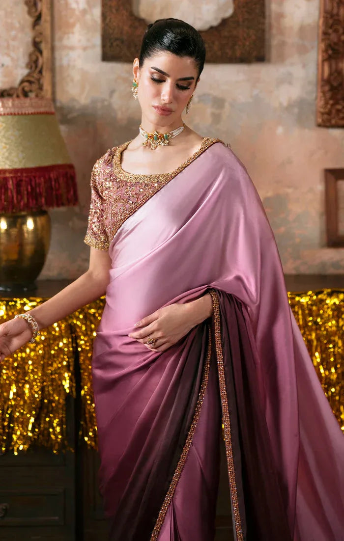 Maya | Viola Luxe Velvet 25 | ZERMINE - Aqsa Fabrics
