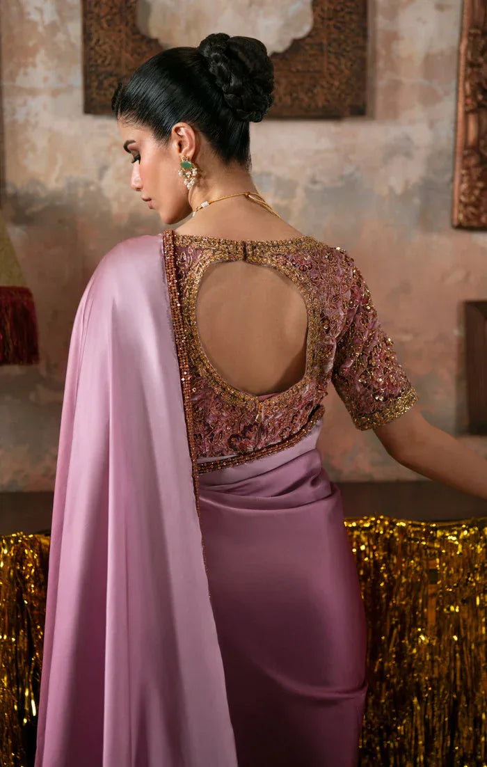 Maya | Viola Luxe Velvet 25 | ZERMINE - Aqsa Fabrics