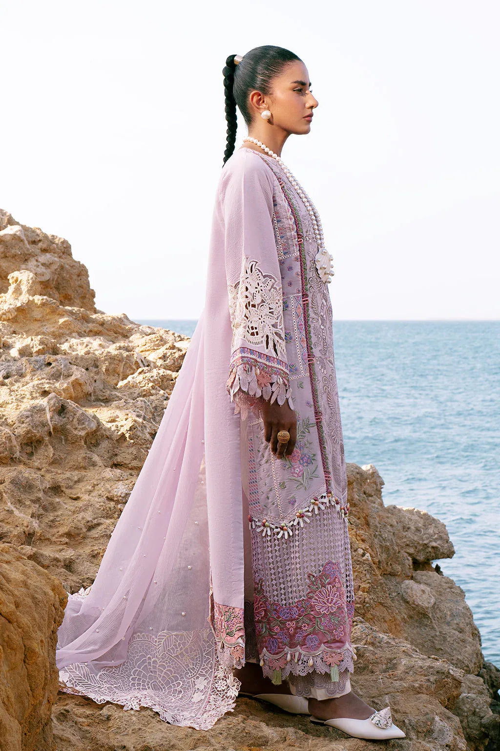 AJR Couture | Dastan Luxury Lawn 25 | Luxe - Aqsa Fabrics