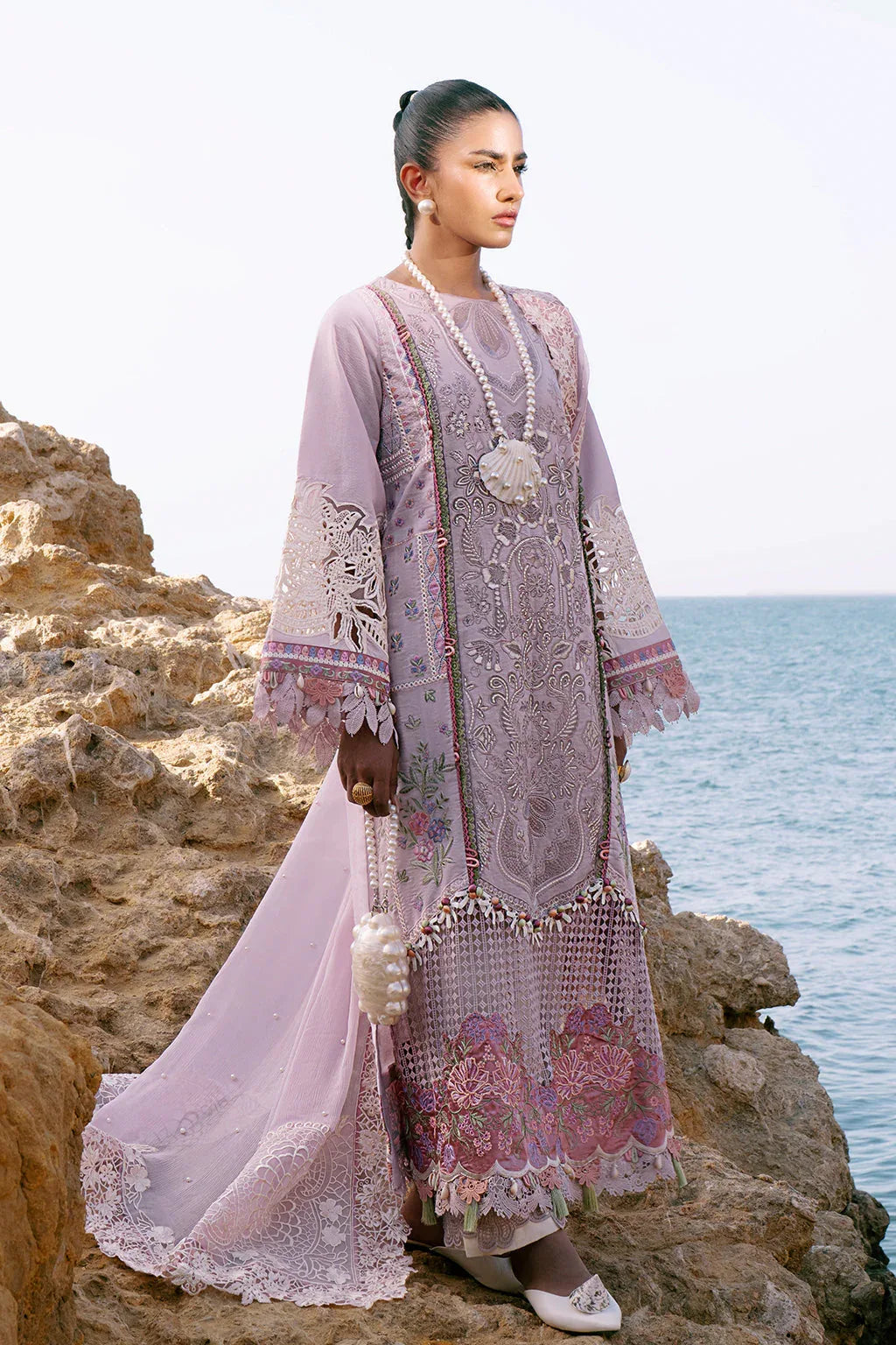 AJR Couture | Dastan Luxury Lawn 25 | Luxe - Aqsa Fabrics