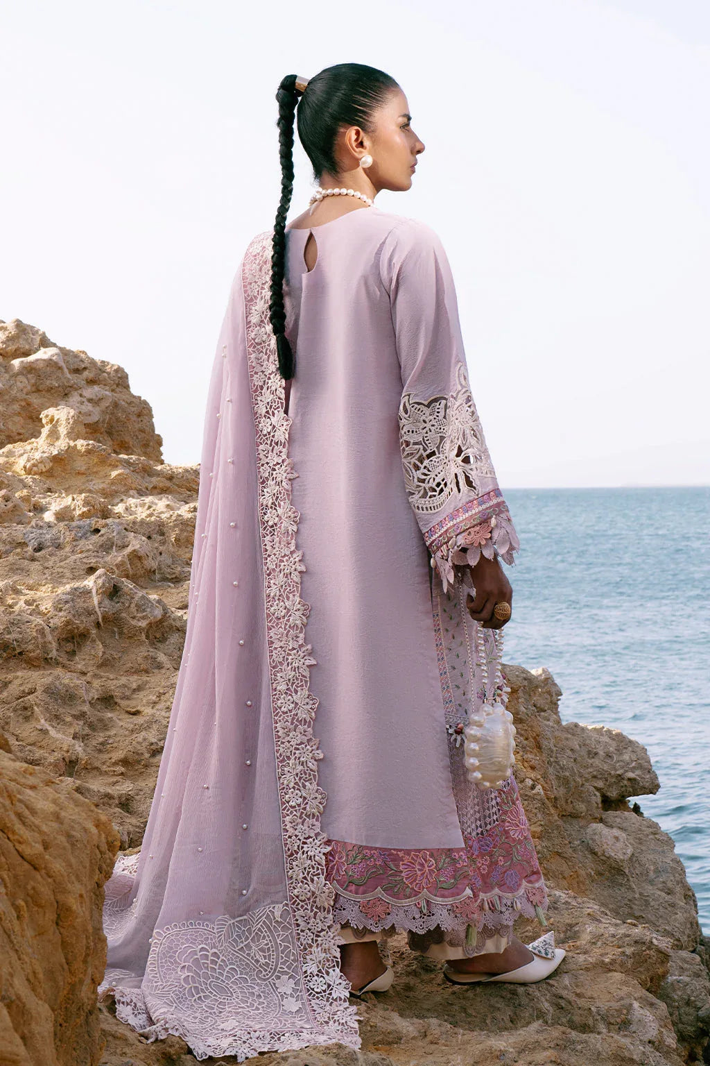 AJR Couture | Dastan Luxury Lawn 25 | Luxe - Aqsa Fabrics