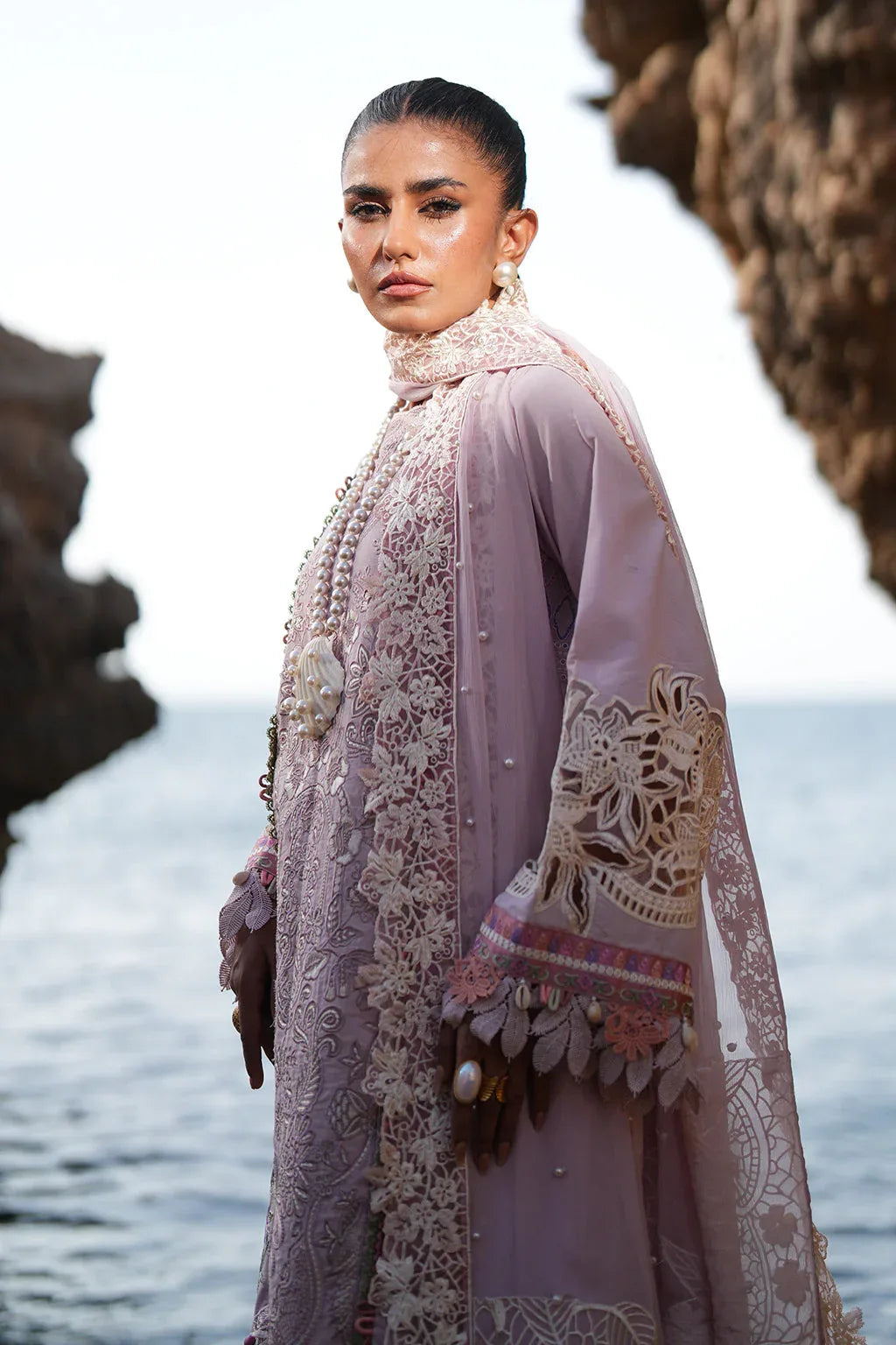 AJR Couture | Dastan Luxury Lawn 25 | Luxe - Aqsa Fabrics