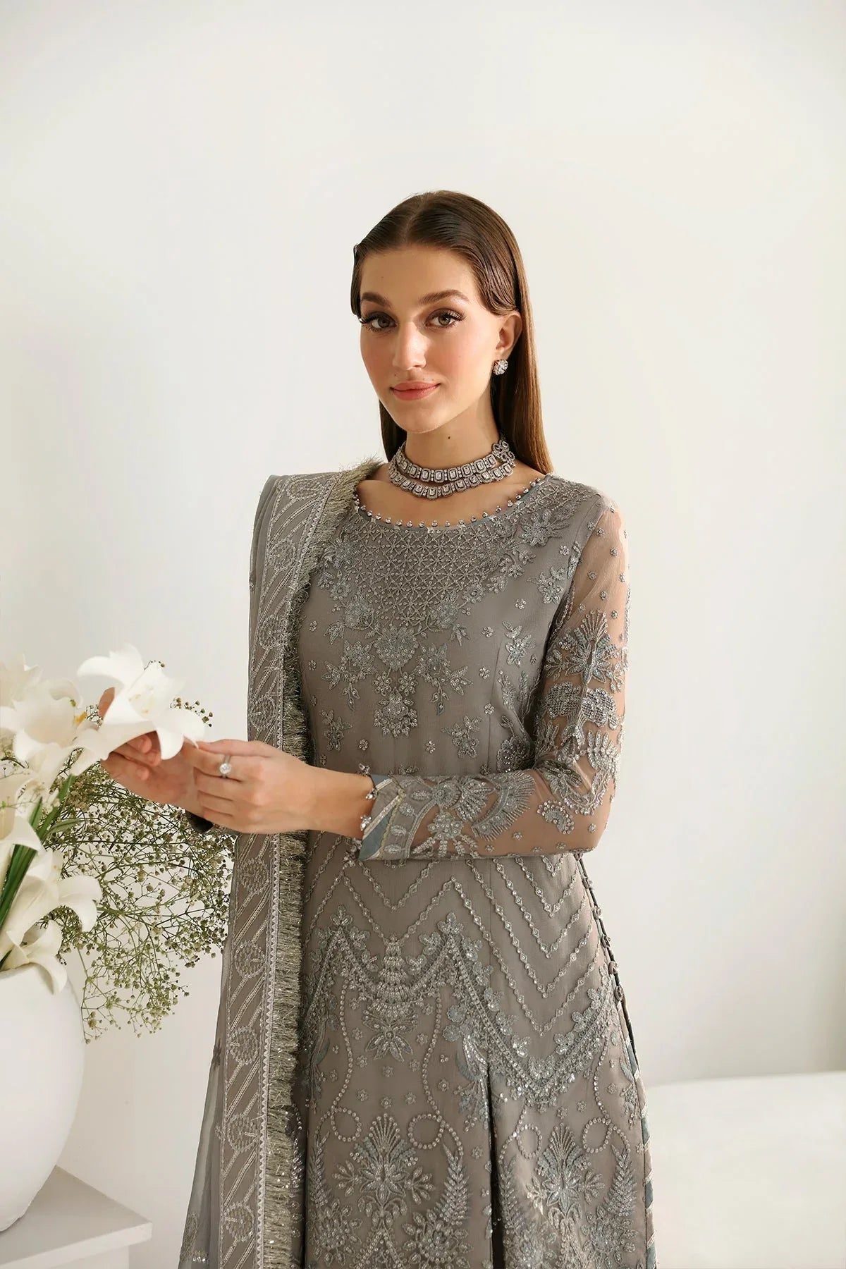 Alizeh | La Ruha Wedding Formals | AF-CH-2179-Lisya - Aqsa Fabrics