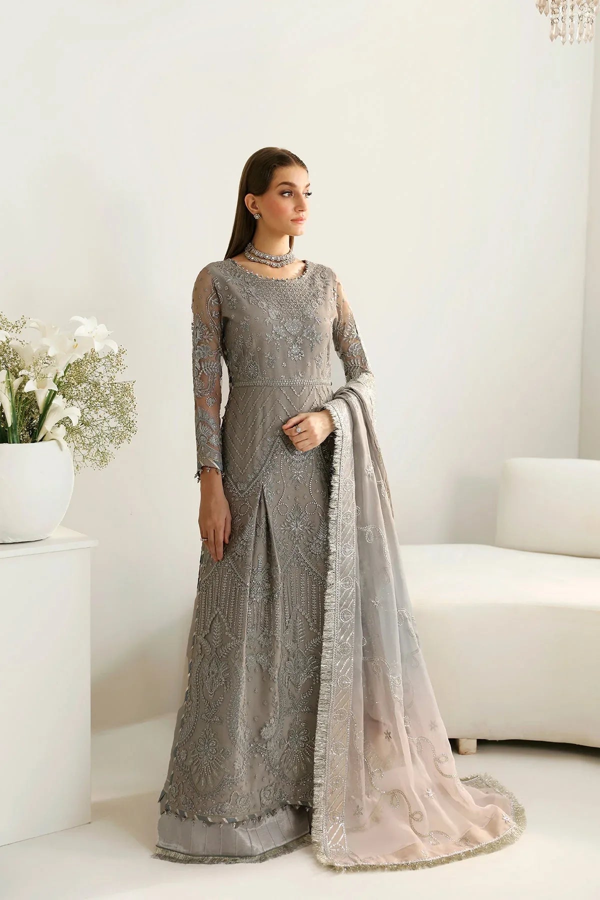 Alizeh | La Ruha Wedding Formals | AF-CH-2179-Lisya - Aqsa Fabrics