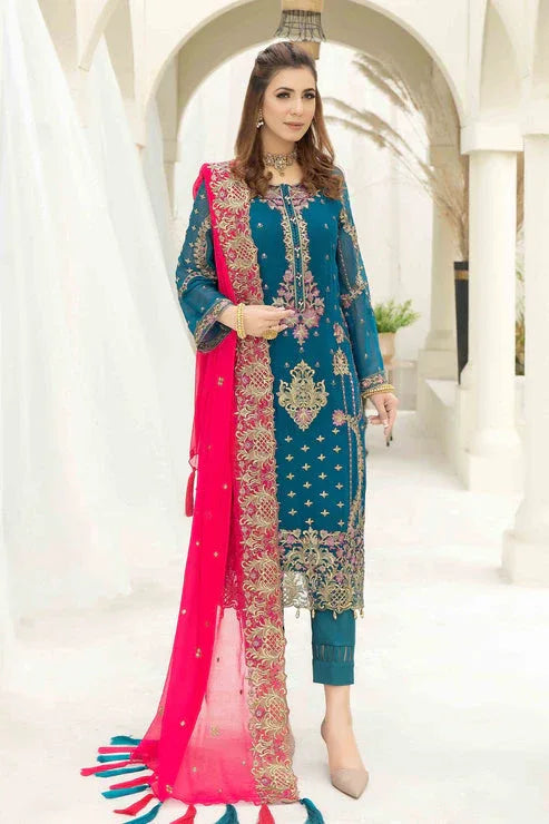 Imrozia Premium | Esta Bonita | M-17 Veridian Jade - Aqsa Fabrics