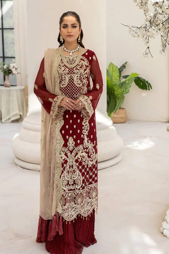 Imrozia Premium | Naqsh Formals 23 | M-55 Sienna - Aqsa Fabrics