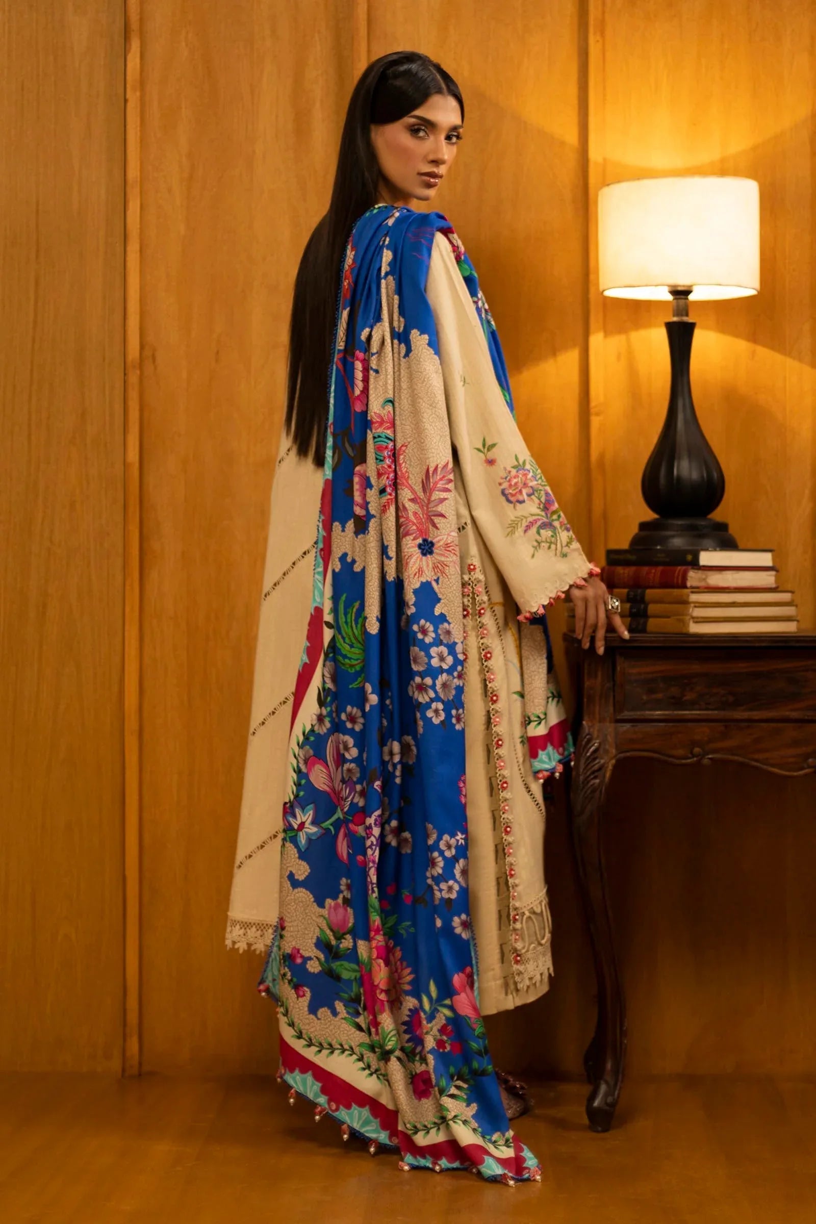 Sana Safinaz | Muzlin Winter 25 | M253-001A - Aqsa Fabrics