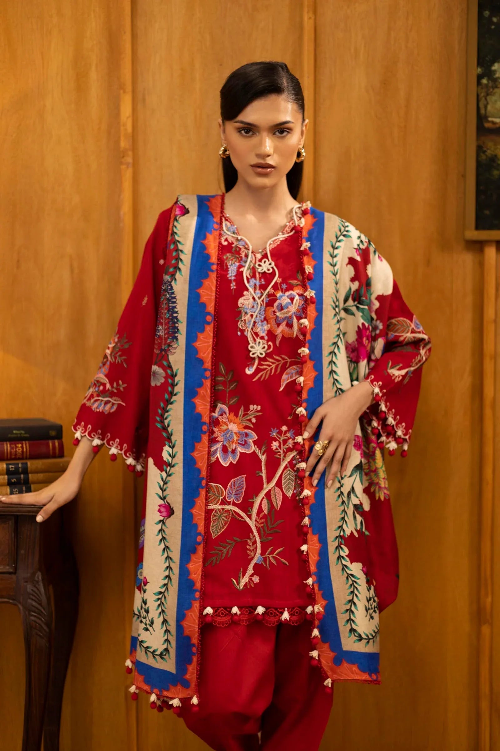 Sana Safinaz | Muzlin Winter 25 | M253-001B - Aqsa Fabrics