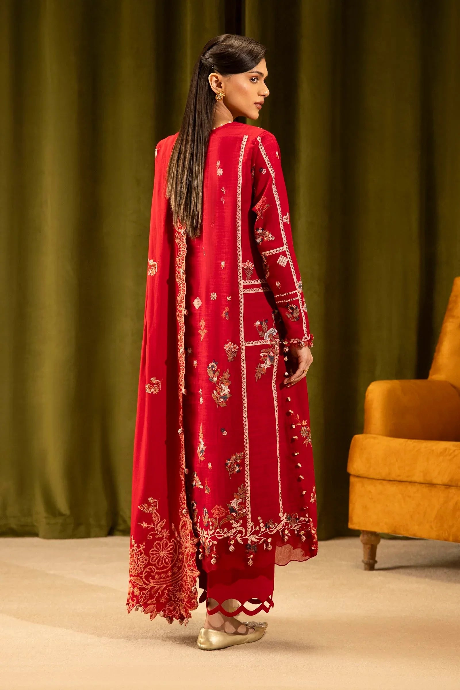 Sana Safinaz | Muzlin Winter 25 | M253-002A - Aqsa Fabrics