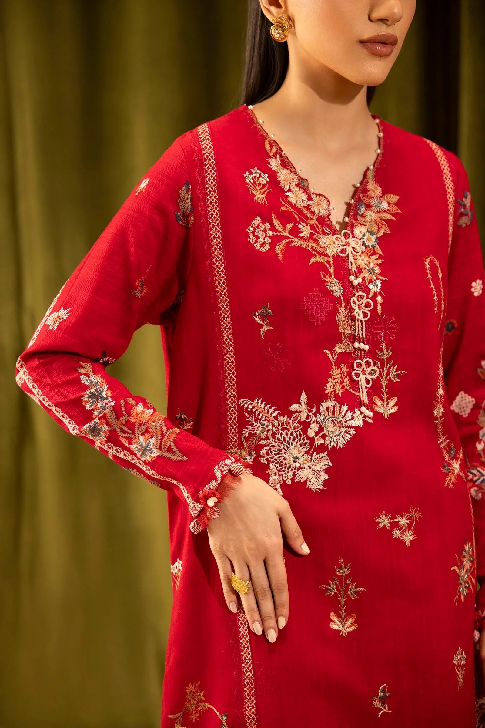 Sana Safinaz | Muzlin Winter 25 | M253-002A - Aqsa Fabrics