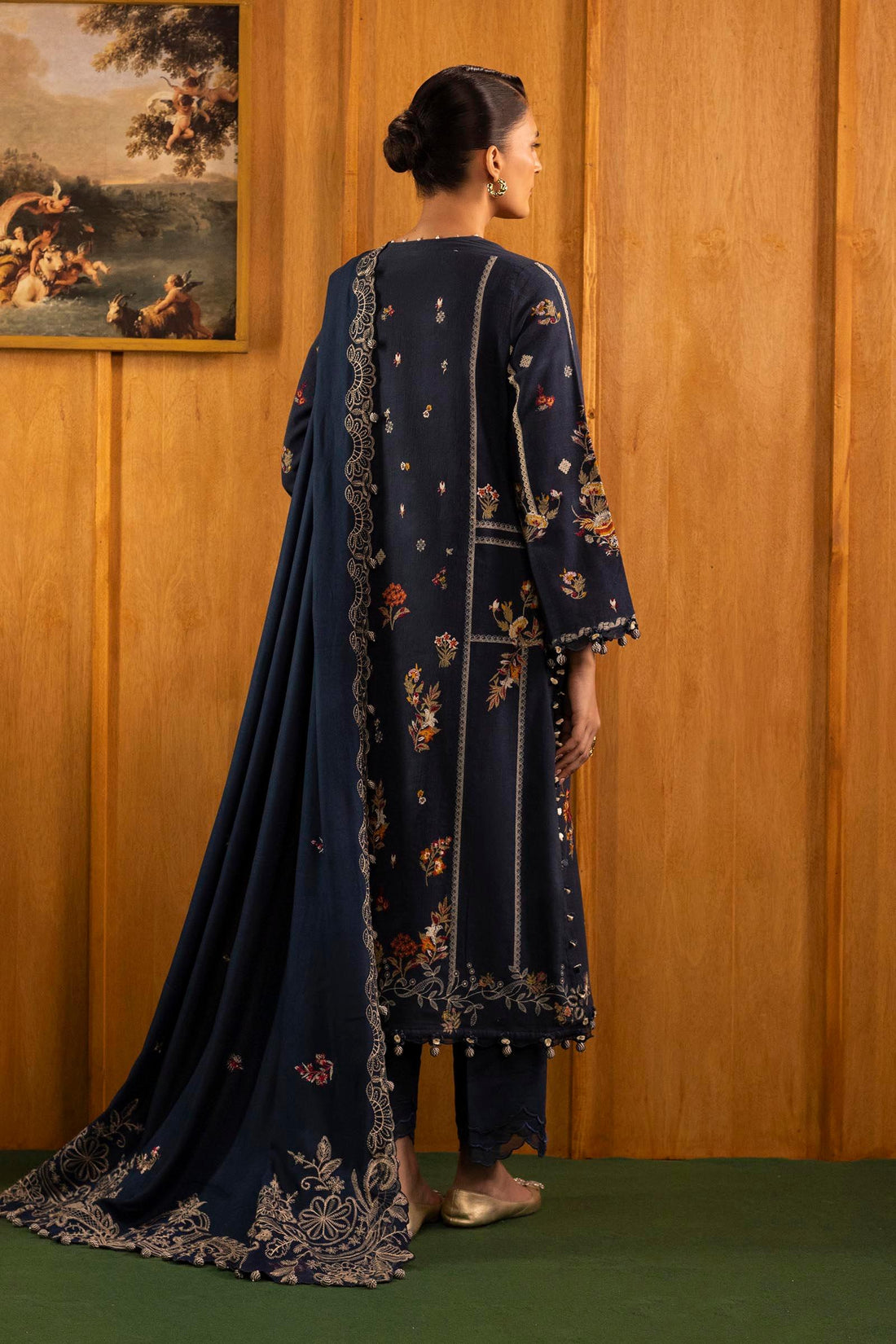 Sana Safinaz | Muzlin Winter 25 | M253-002B - Aqsa Fabrics
