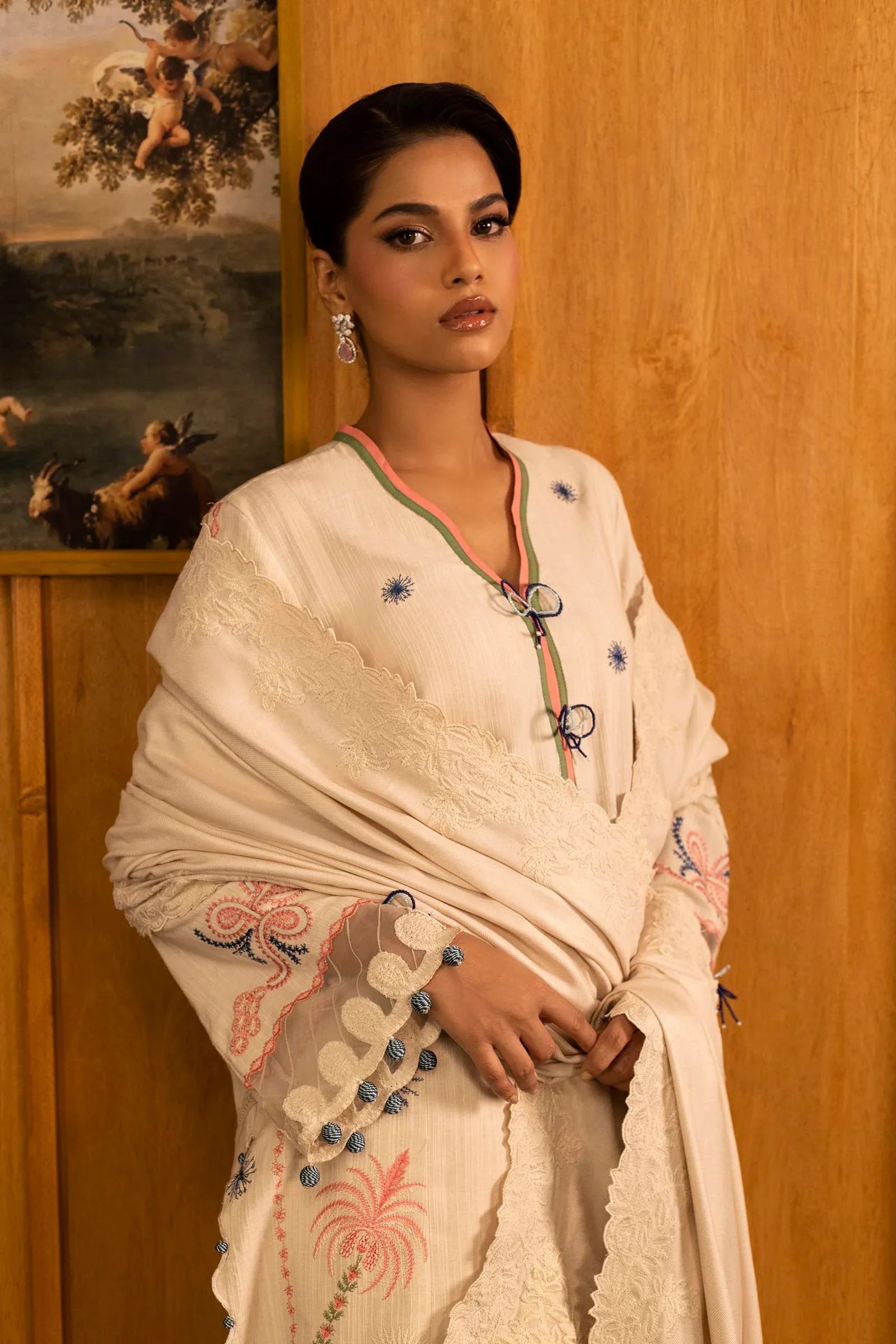 Sana Safinaz | Muzlin Winter 25 | M253-003B - Aqsa Fabrics