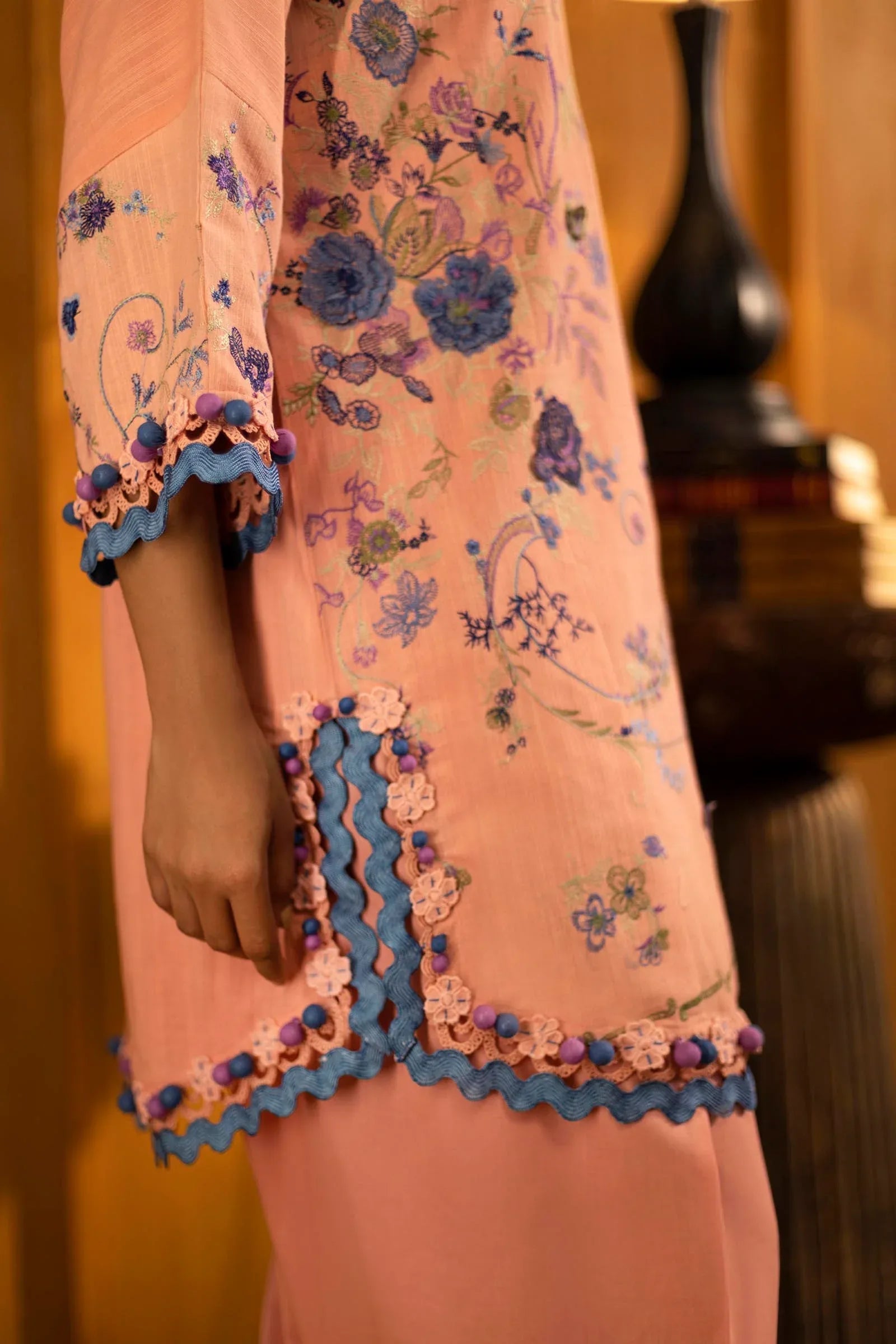 Sana Safinaz | Muzlin Winter 25 | M253-006B - Aqsa Fabrics