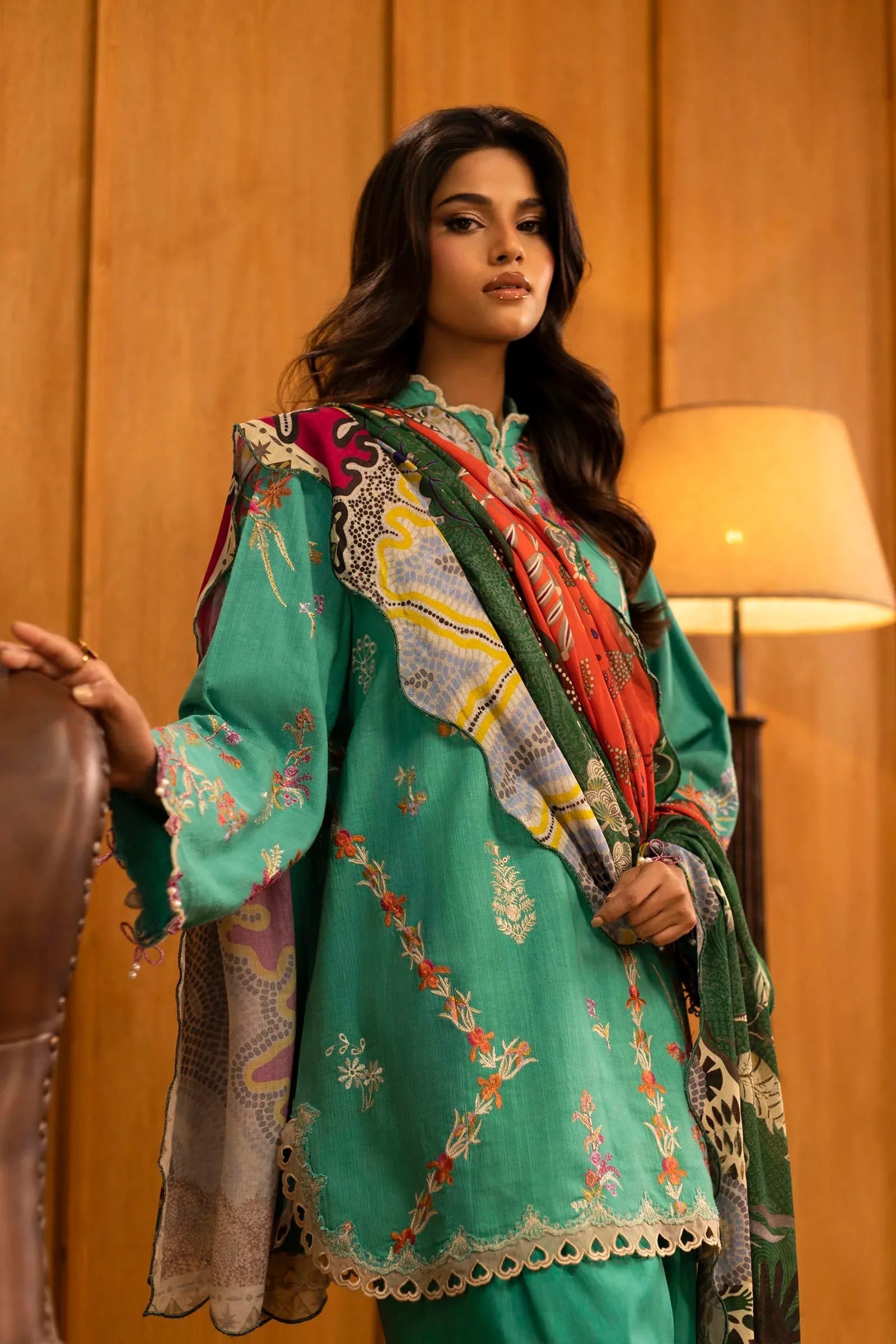 Sana Safinaz | Muzlin Winter 25 | M253-008A - Aqsa Fabrics
