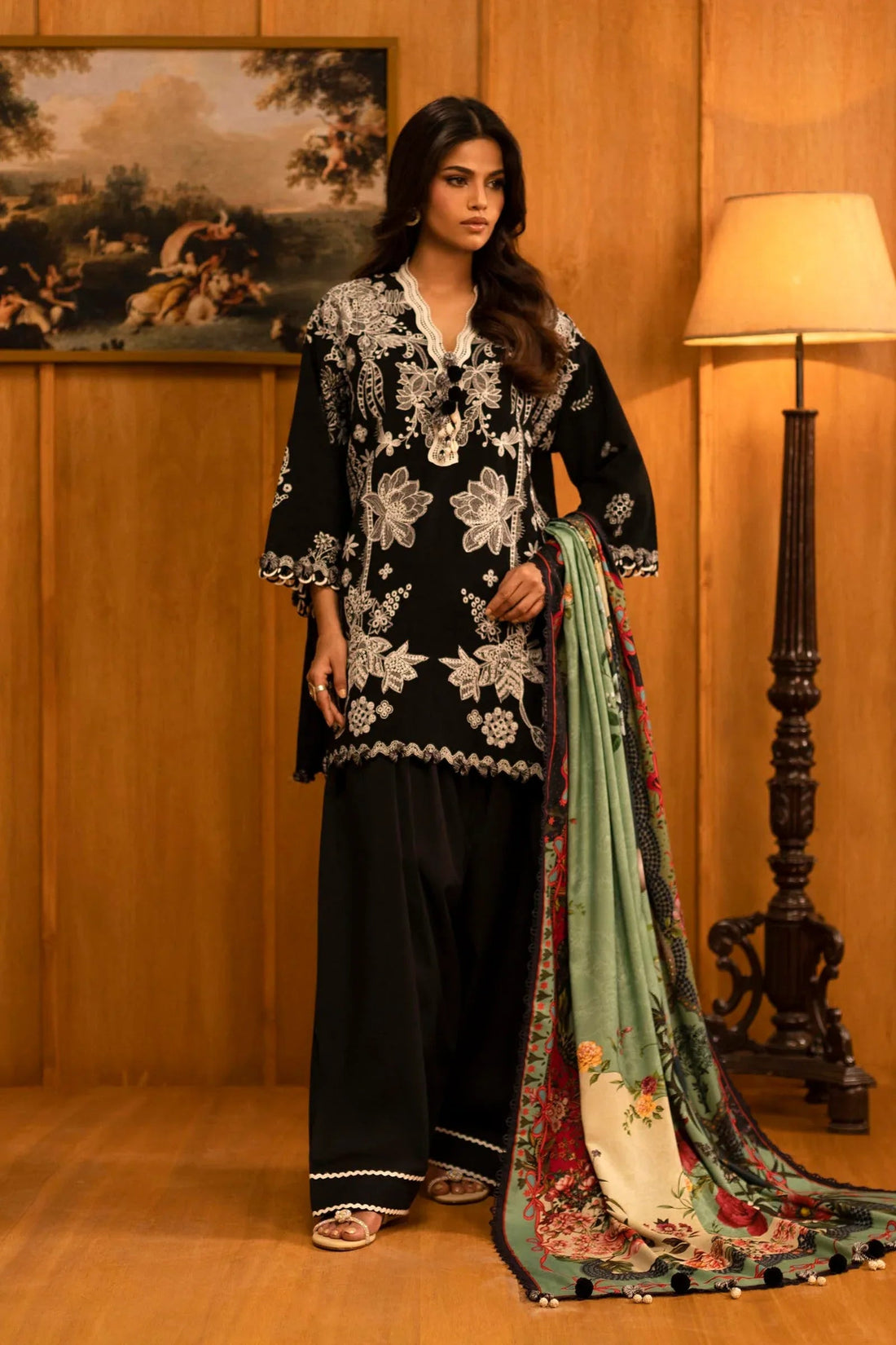 Sana Safinaz | Muzlin Winter 25 | M253-005A - Aqsa Fabrics