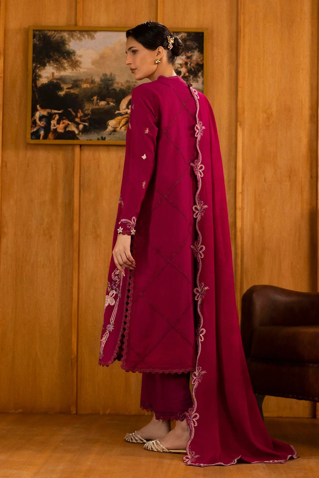 Sana Safinaz | Muzlin Winter 25 | 012A - Aqsa Fabrics
