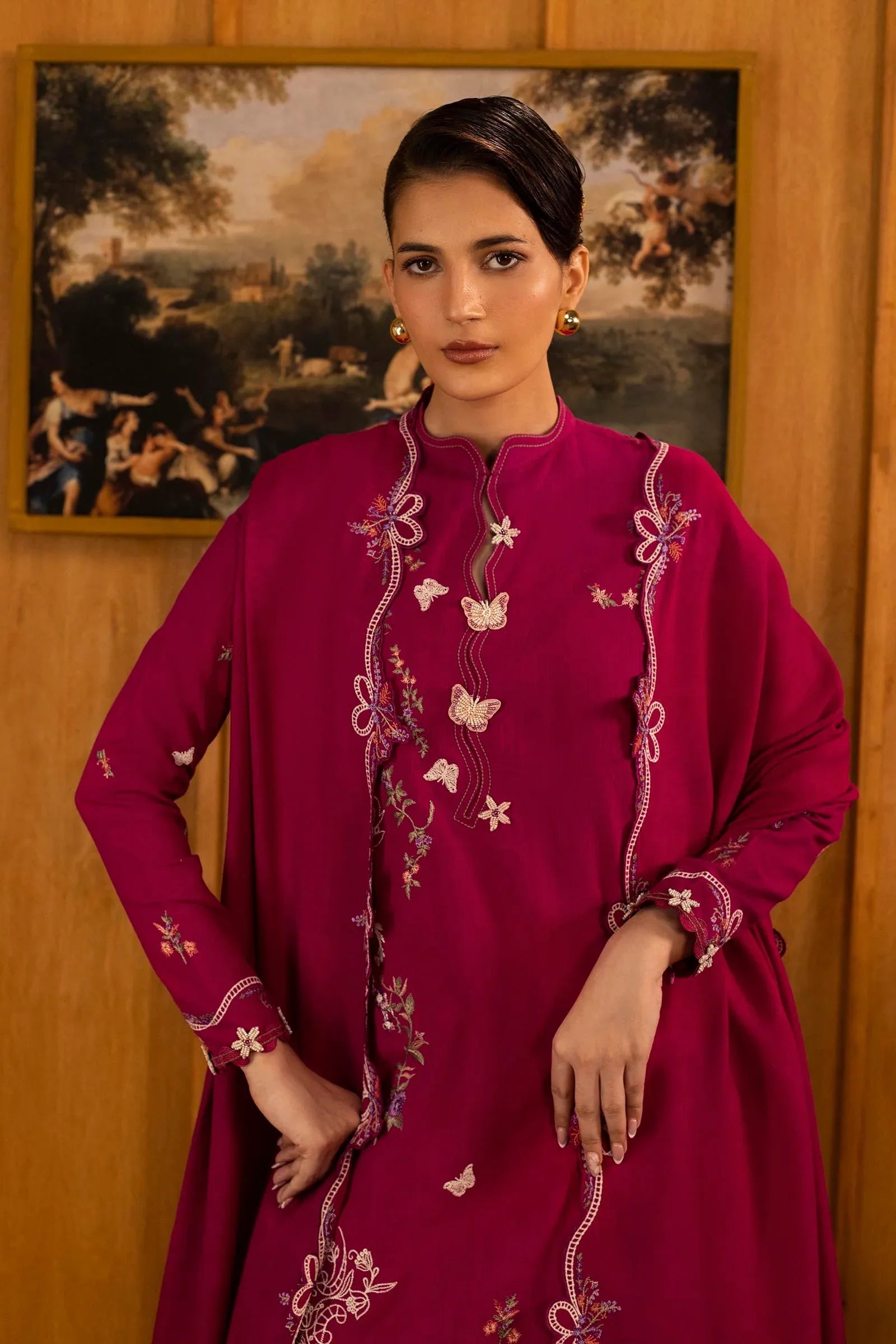 Sana Safinaz | Muzlin Winter 25 | 012A - Aqsa Fabrics