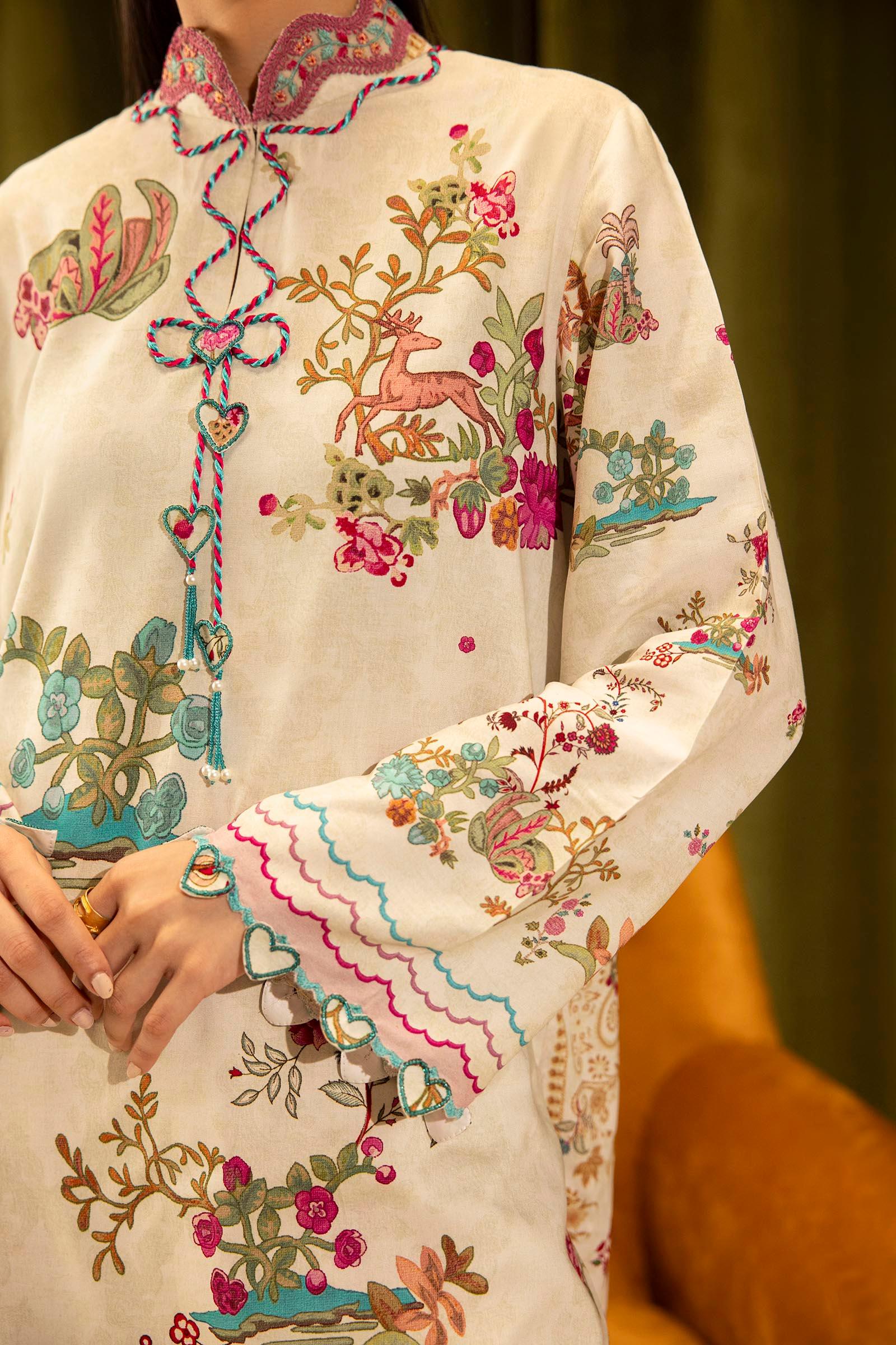 Sana Safinaz | Muzlin Winter 25 | 014A - Aqsa Fabrics