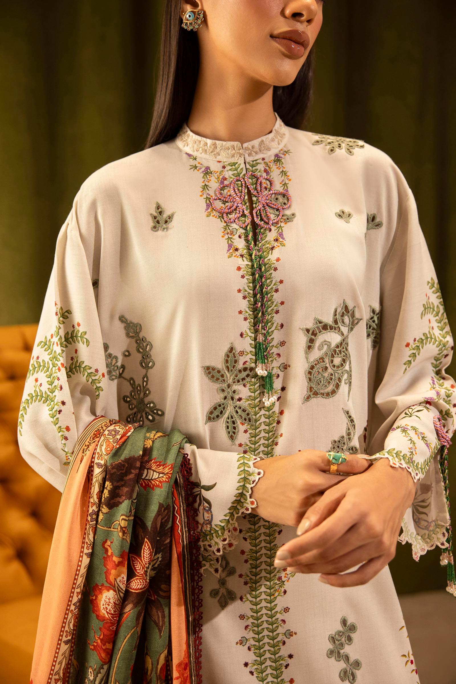 Sana Safinaz | Muzlin Winter 25 | 015A - Aqsa Fabrics
