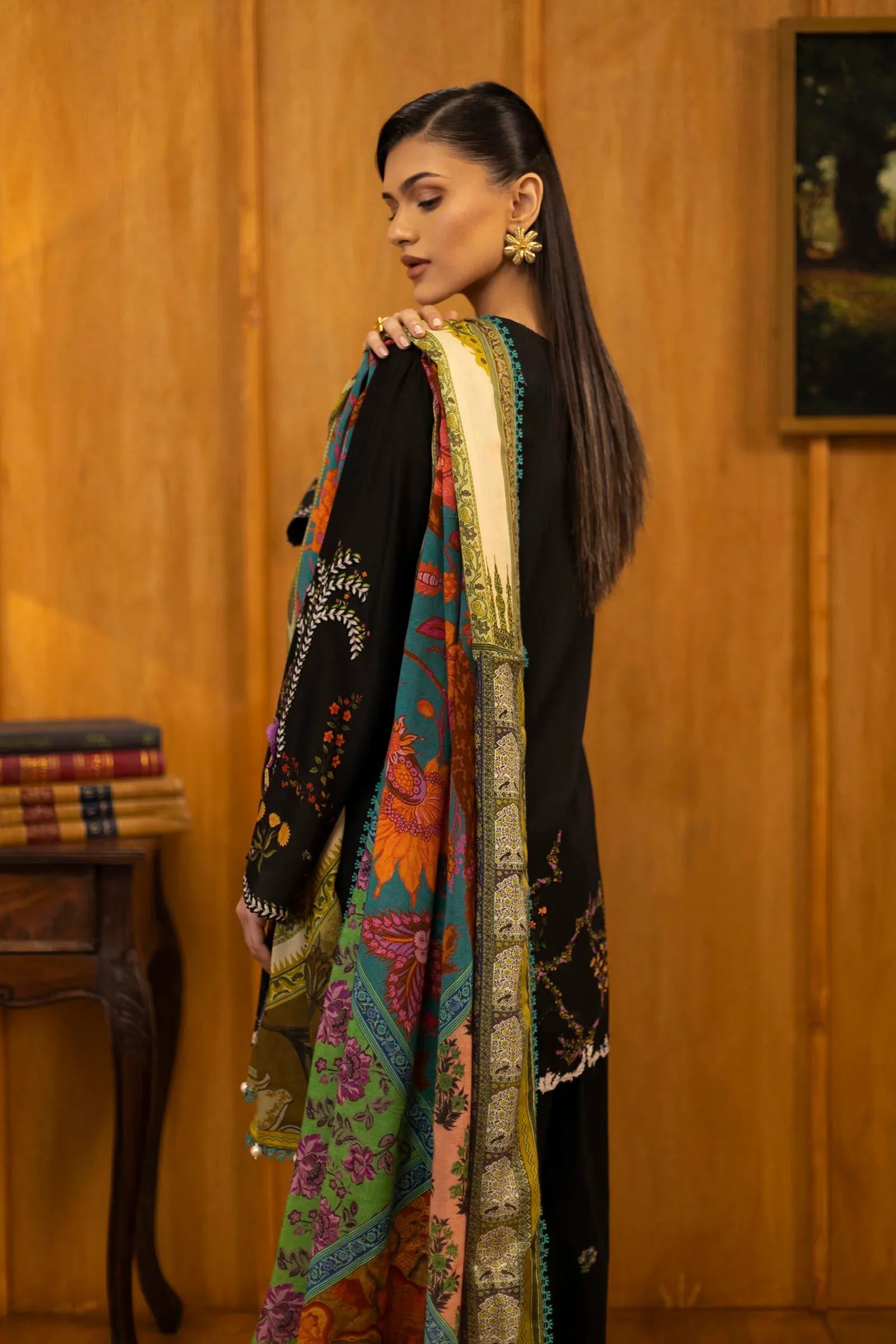 Sana Safinaz | Muzlin Winter 25 | 015B - Aqsa Fabrics