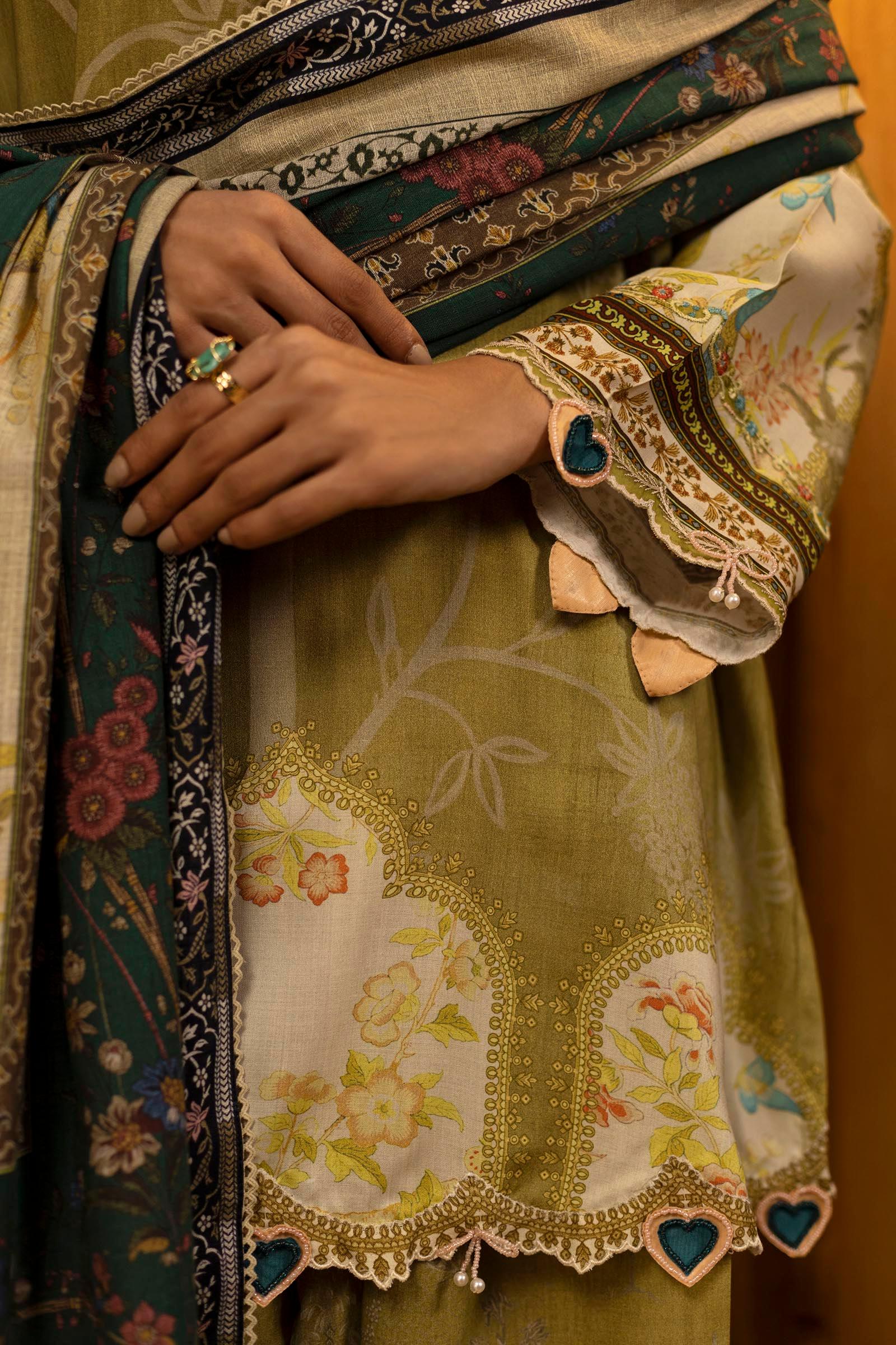 Sana Safinaz | Muzlin Winter 25 | 016A - Aqsa Fabrics