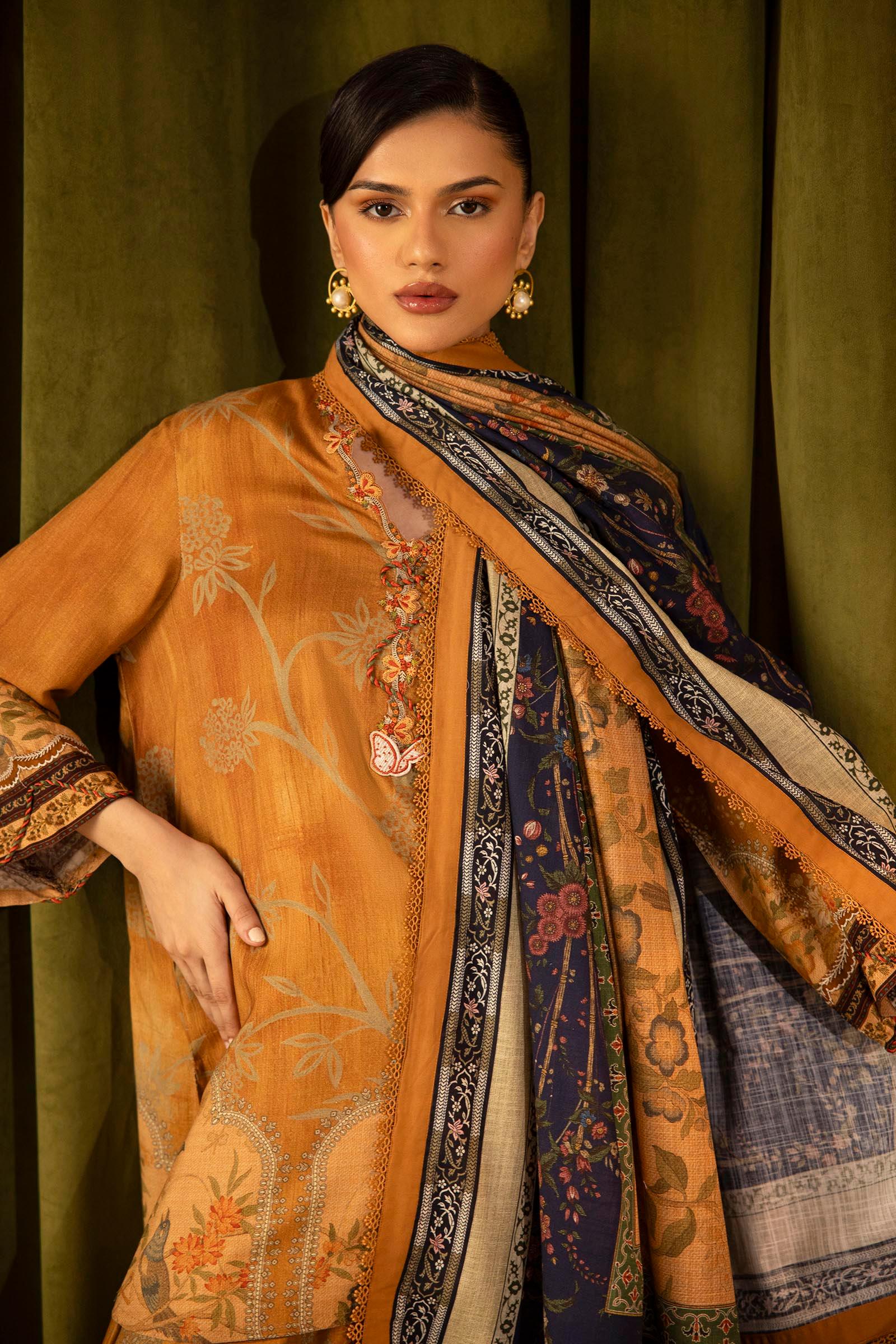 Sana Safinaz | Muzlin Winter 25 | 016B - Aqsa Fabrics