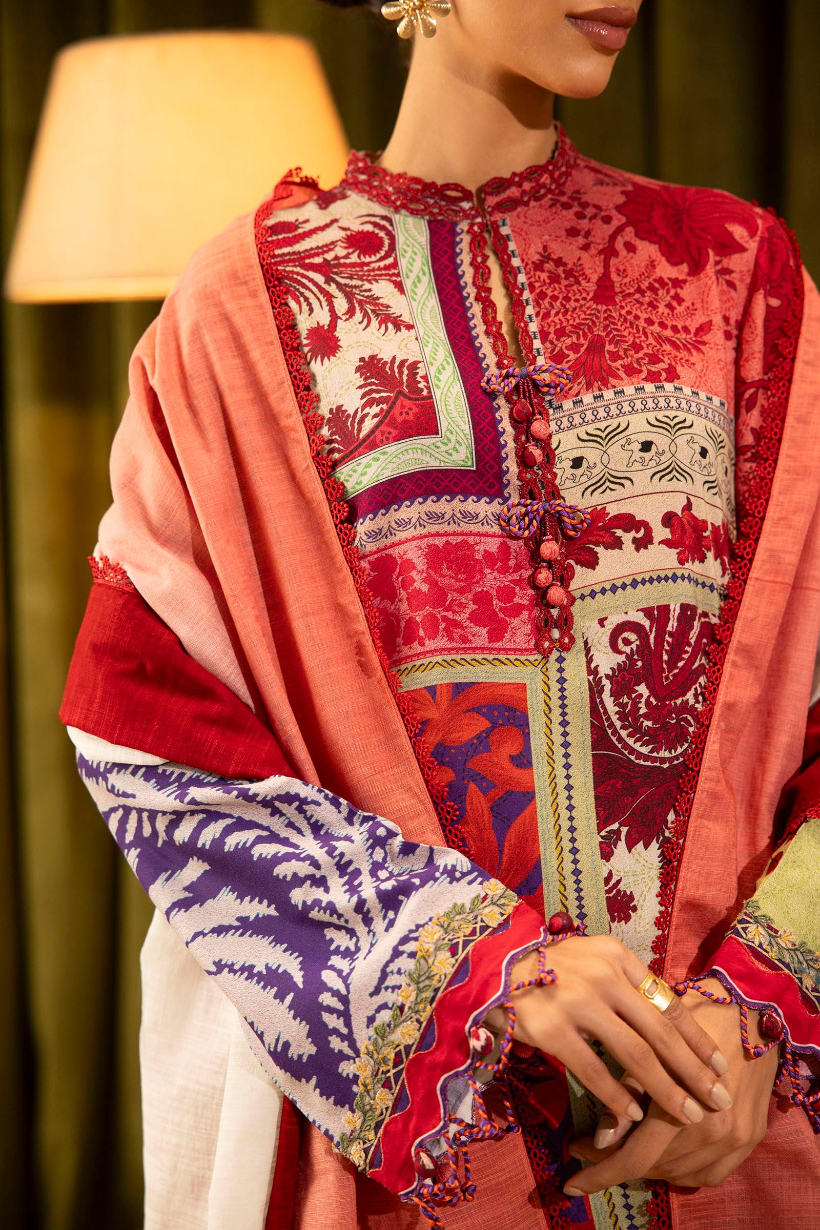 Sana Safinaz | Muzlin Winter 25 | 018A - Aqsa Fabrics