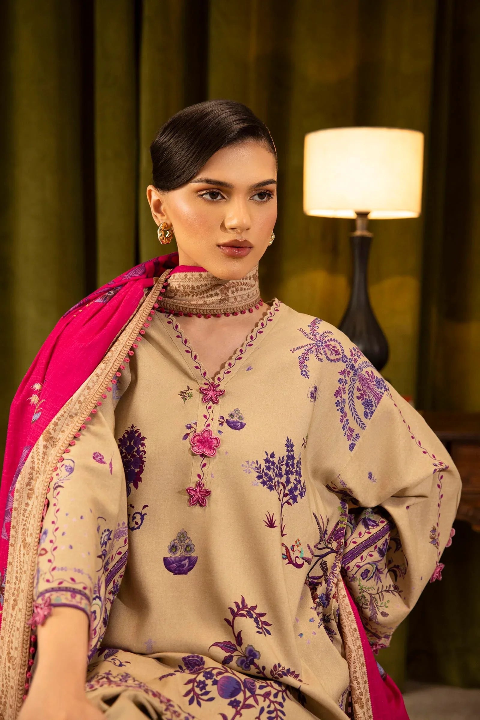 Sana Safinaz | Muzlin Winter 25 | 019A - Aqsa Fabrics