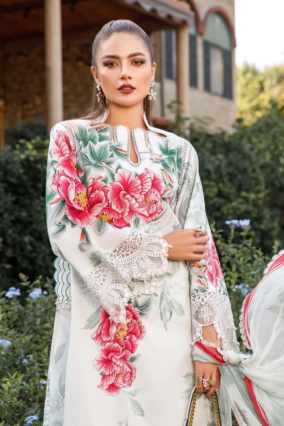 MARIA B DIGITAL LAWN 96040a - Aqsa Fabrics