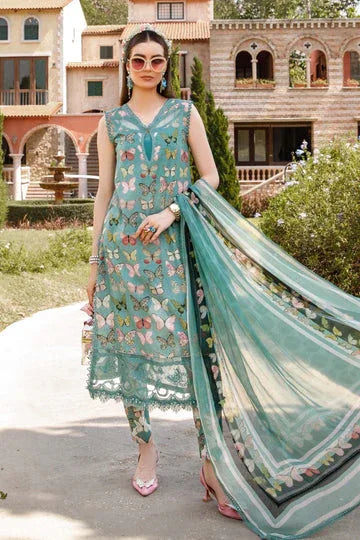 MARIA B DIGITAL LAWN D-96039 B - Aqsa Fabrics