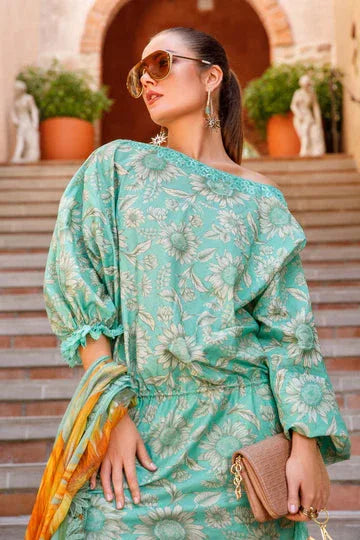 MARIA B DIGITAL LAWN D-96039 E - Aqsa Fabrics