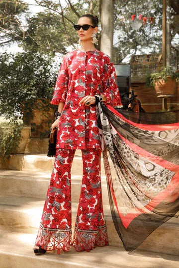 MARIA B DIGITAL LAWN D-96039E - Aqsa Fabrics