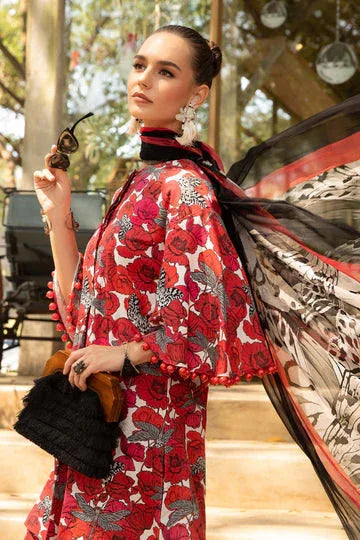 MARIA B DIGITAL LAWN D-96039E - Aqsa Fabrics
