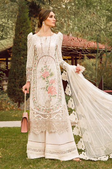 MARIA B EMBROIDED LAWN  D-2302-A - Aqsa Fabrics