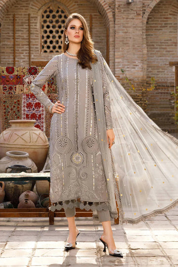 MARIA B EMBROIDED LAWN  D-2308-B - Aqsa Fabrics