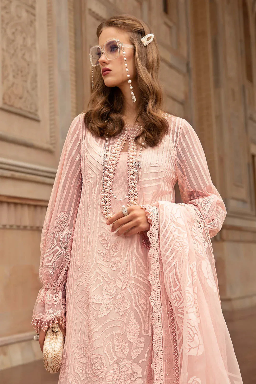 MARIA B EMBROIDED UNSTITCHED LAWN  D-2306-A - Aqsa Fabrics