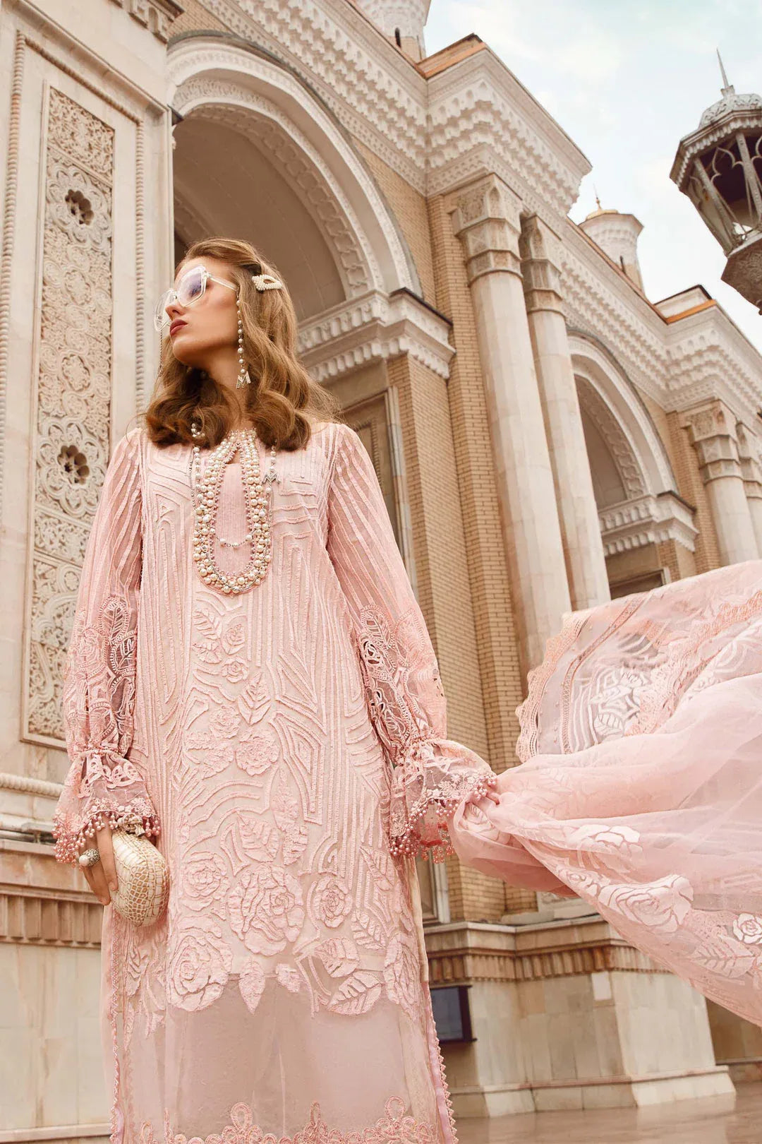 MARIA B EMBROIDED UNSTITCHED LAWN  D-2306-A - Aqsa Fabrics