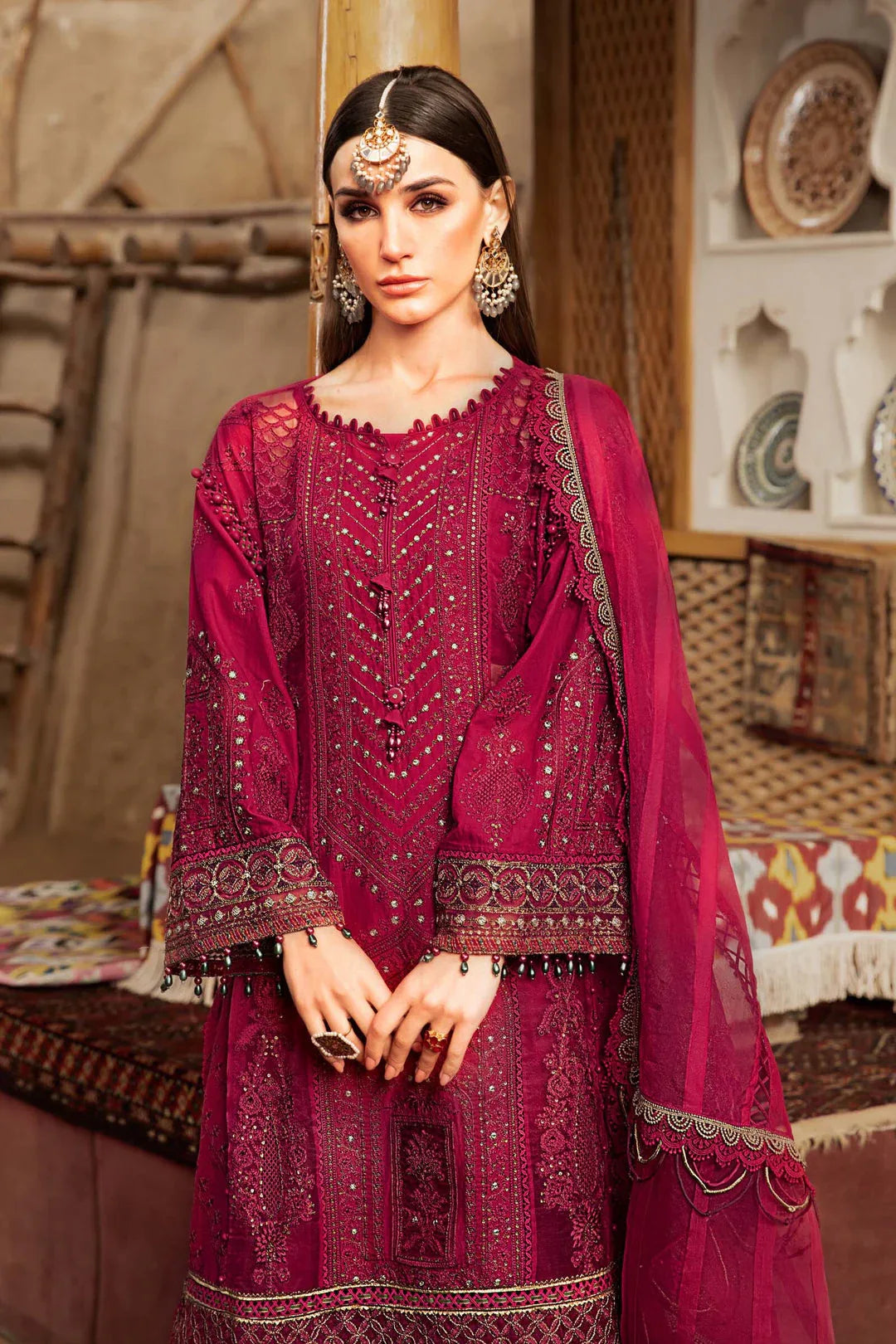 MARIA B EMBROIDED UNSTITCHED LAWN D-2311-B - Aqsa Fabrics