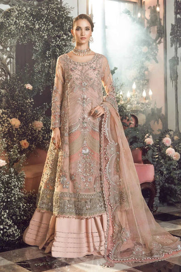 MARIA B-MBROIDERED | Pastel Pink BD-2706 - Aqsa Fabrics