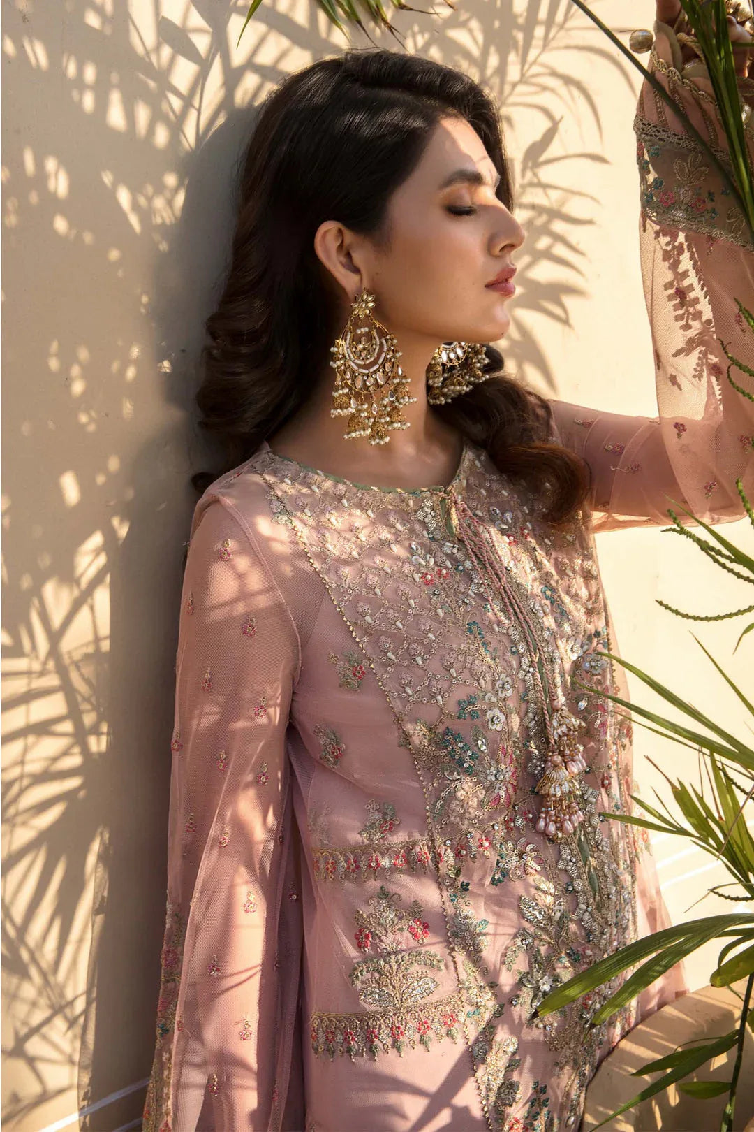MARIA B Sea Green BD-2607 MBROIDERED - Aqsa Fabrics