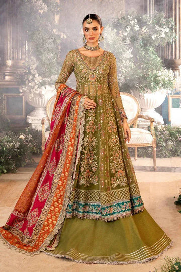 MARIA B__3 Piece Embroidered Organza Suit | BD-2906 - Aqsa Fabrics