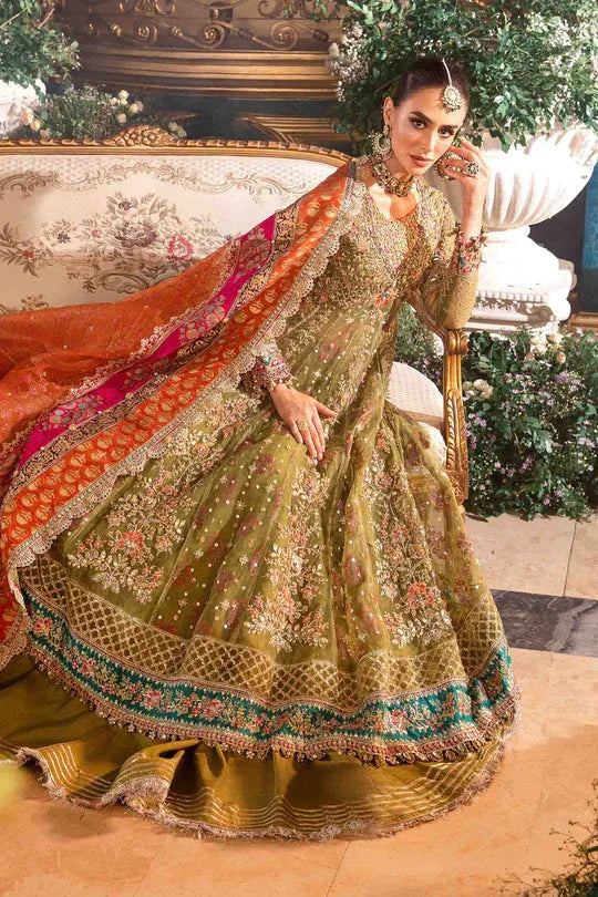 MARIA B__3 Piece Embroidered Organza Suit | BD-2906 - Aqsa Fabrics