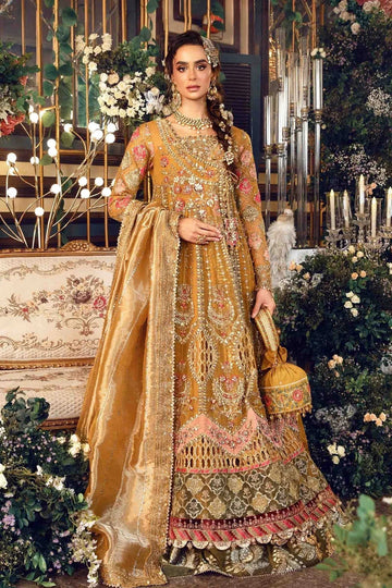 MARIA B__3 Piece Embroidered Organza Suit | BD-2907 - Aqsa Fabrics