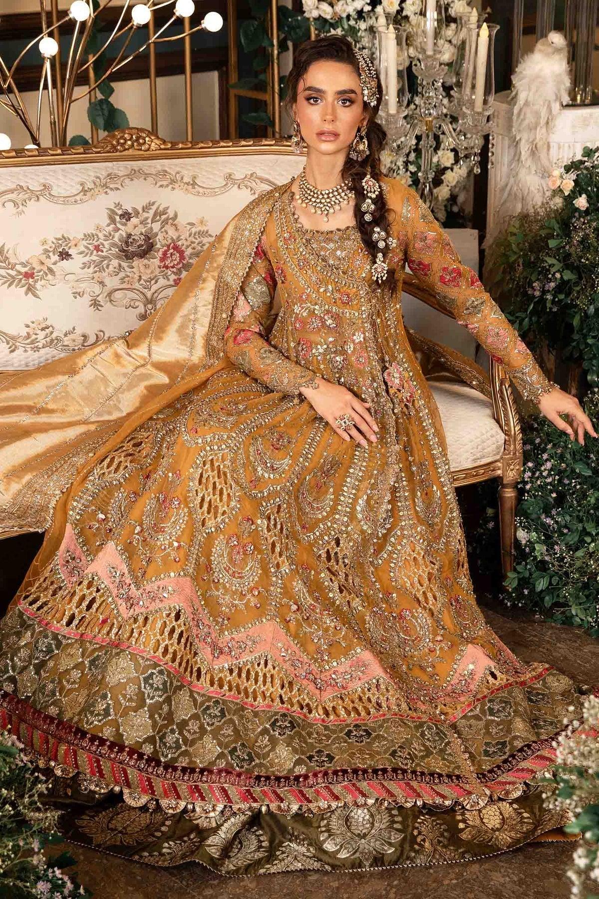MARIA B__3 Piece Embroidered Organza Suit | BD-2907 - Aqsa Fabrics